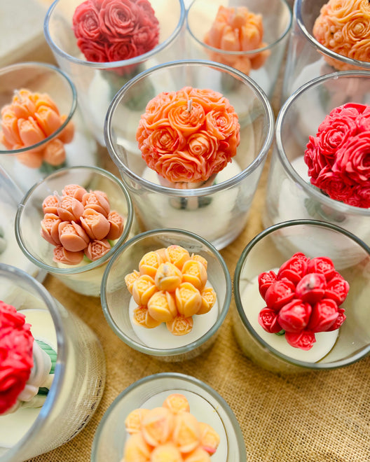 In the bloom Flower Candles