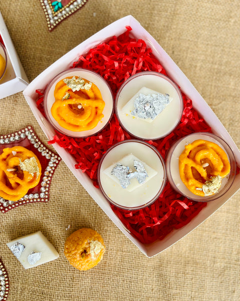 Jalebi & Kaju Katli Diya Candle