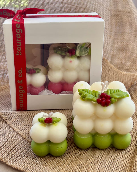Christmas Bubble Candle