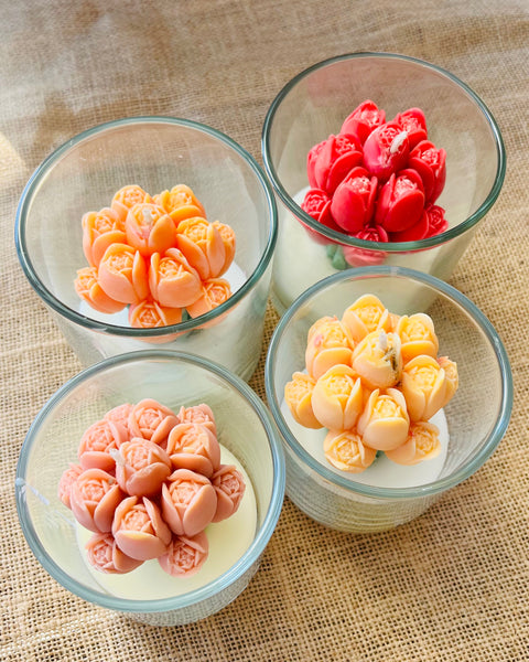 In Full Bloom - Tulip Bouquet Jar Candle