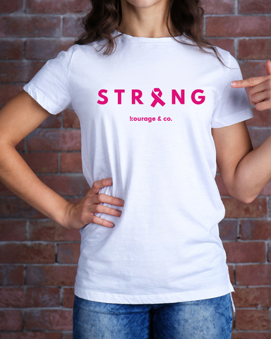 STRONG Women's Tee - Pink Print