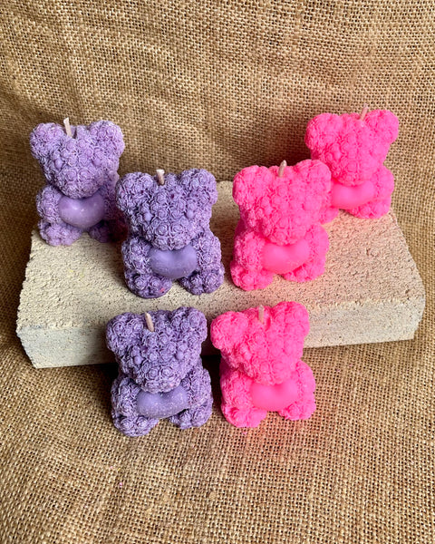 Rose Teddy Bear Soy Candle