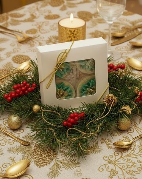 Holly Leaf Christmas Maxi Tealights