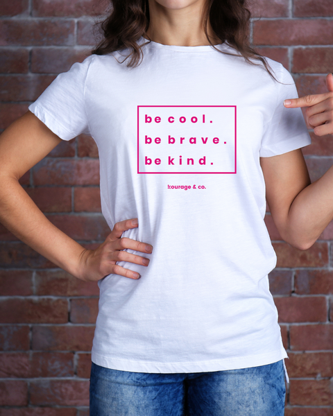 Be Cool Women's Tee - Pink Print