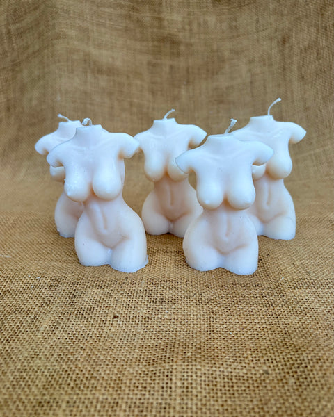 Body Form Soy Candle – Sculptural Female Figure Candle