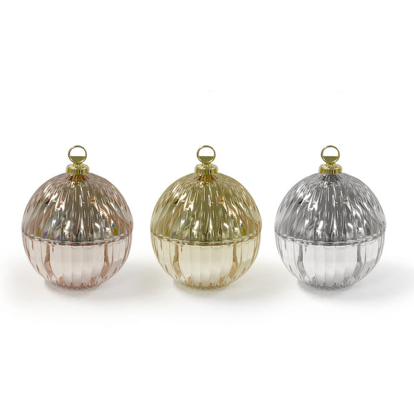 Baby Bauble Candle Trio Set | Mini Christmas Soy Candles Gift Set
