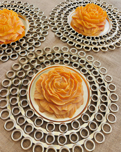 Festival Bloom – Marigold Flower Candle