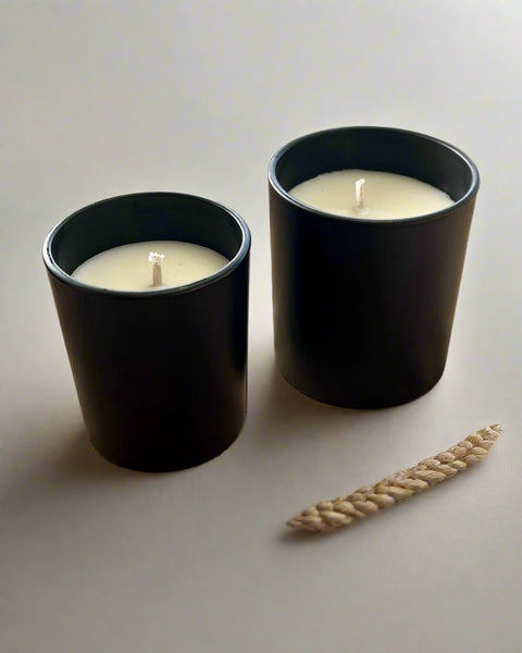 Private Label Wholesale Candle | Balck Candle Jars with Silver Lids