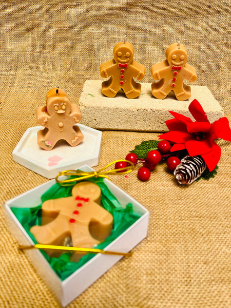 Gingerbread Man Candle