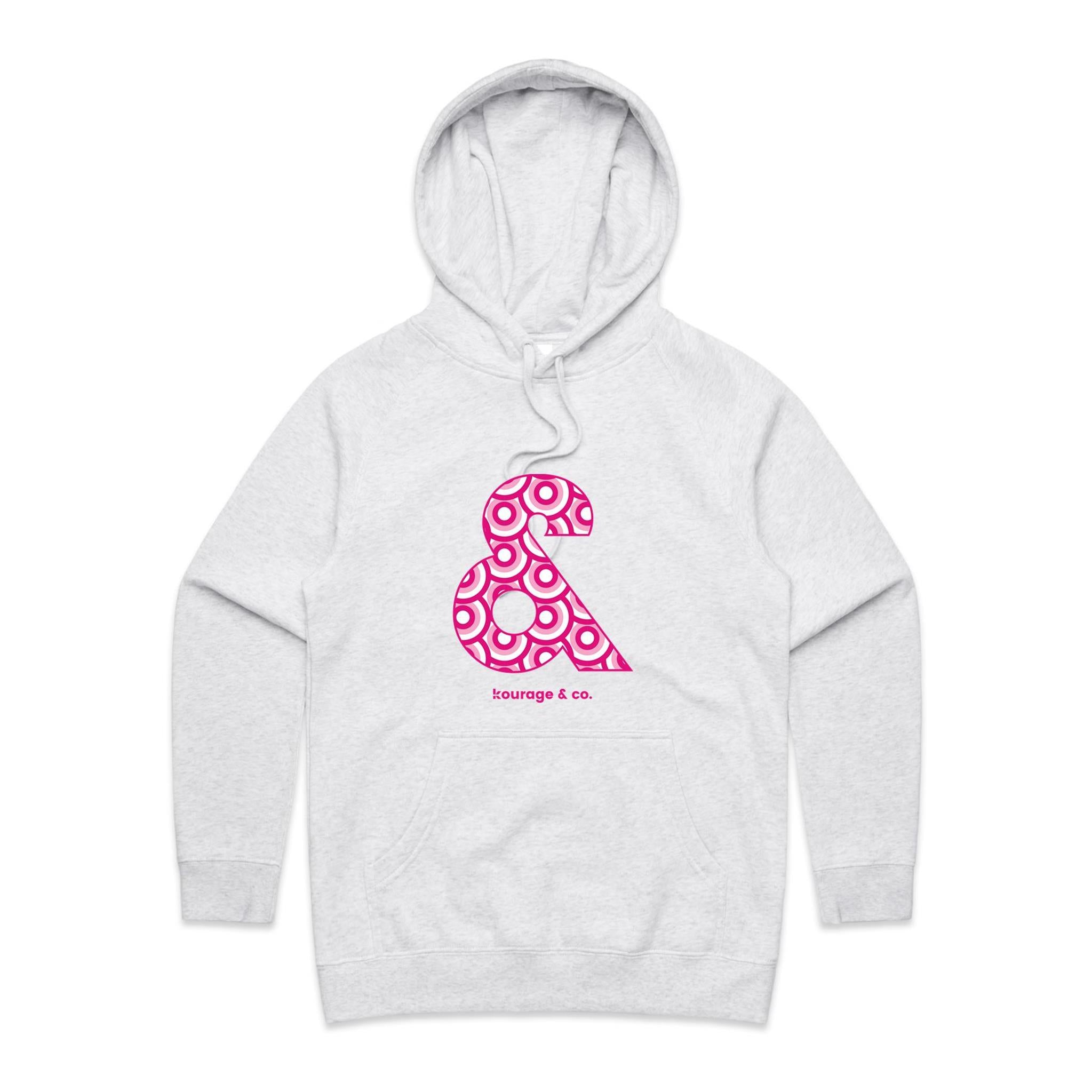 Kourage & Women's White Hoodie