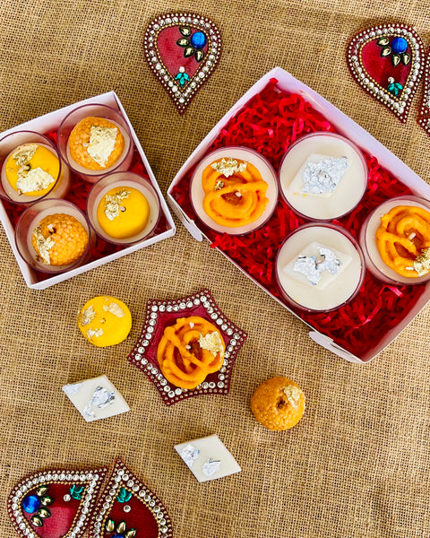 Jalebi & Kaju Katli Diya Candle
