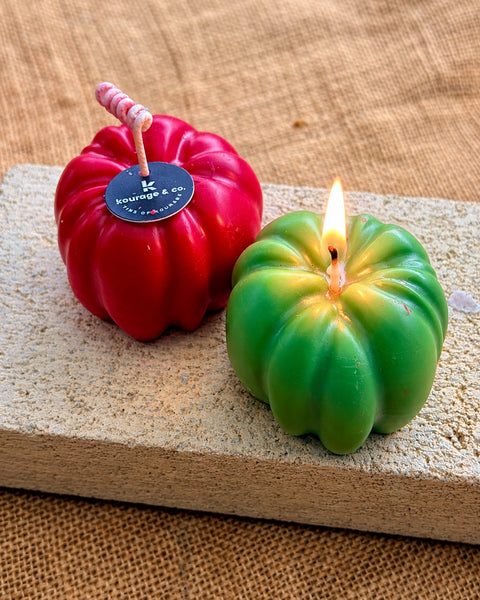 Heirloom Tomato Shaped Scented Candle