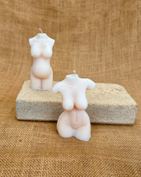 Body Form Soy Candle – Sculptural Female Figure Candle
