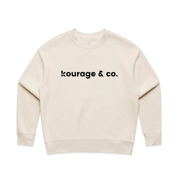 Kourage & Co Relax Crew | Classic Logo Crew Neck