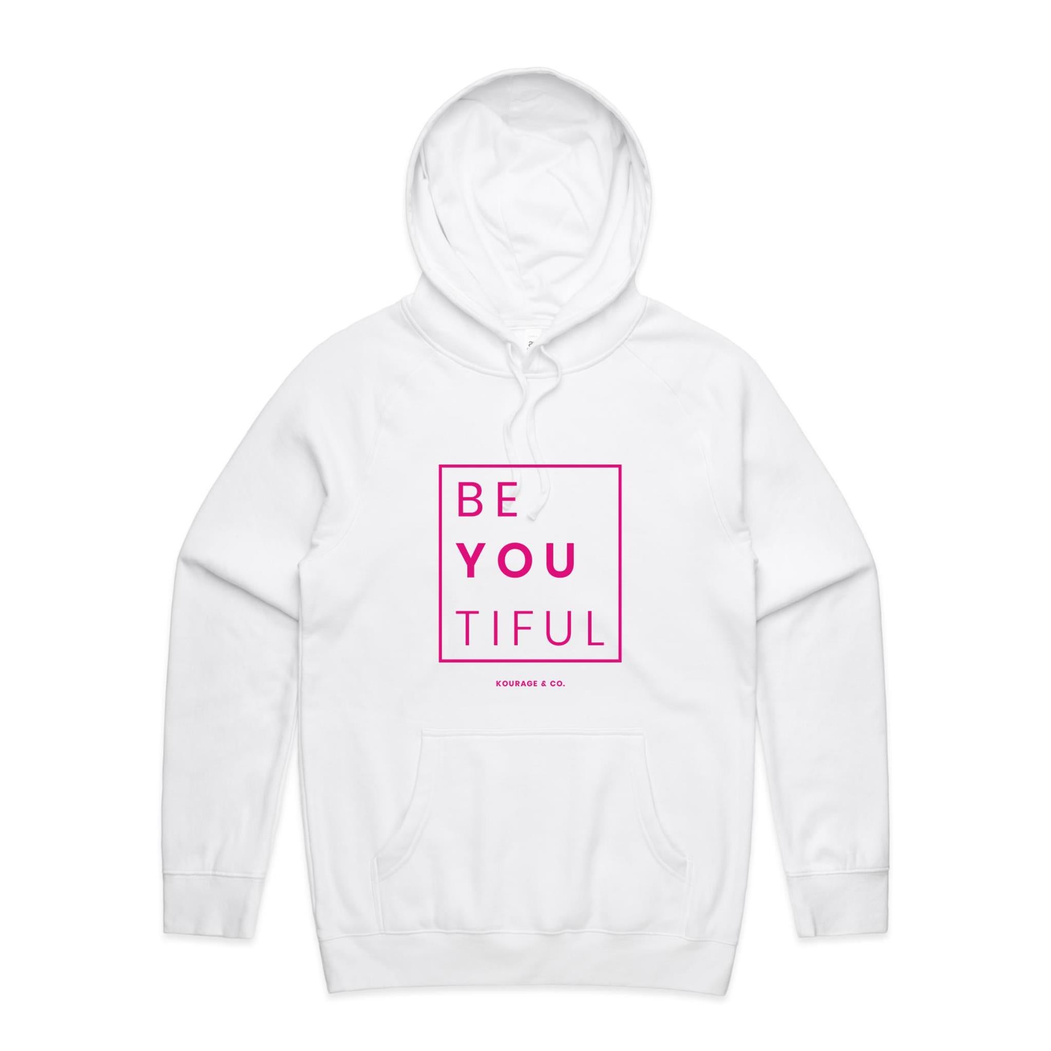 BeYouTiful Hoodie -Pink Print