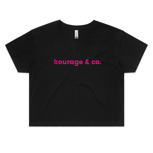 Kourage & co Crop - Pink Print