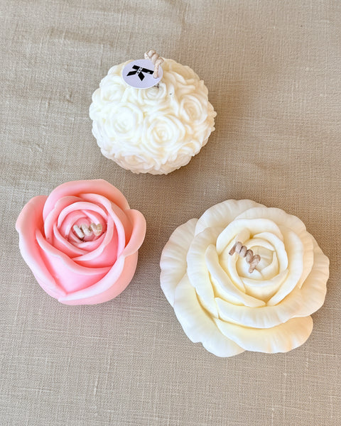Rose Bud Soy Candle | Floral Gift Candle