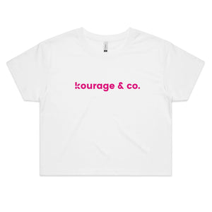 Kourage & co Crop - Pink Print