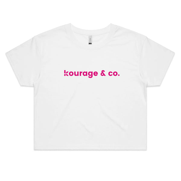 Kourage & co Crop - Pink Print