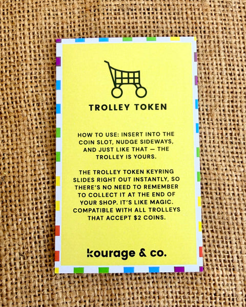 Shopping Trolley Token Keyring