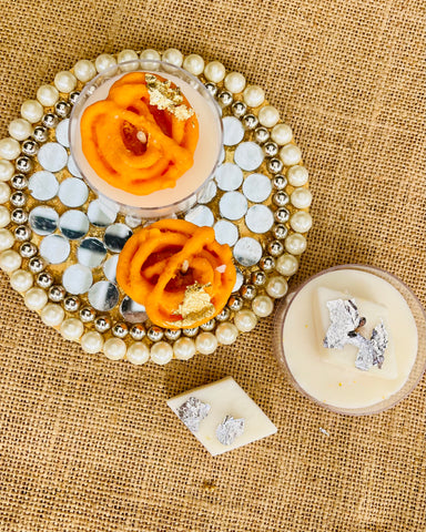 Jalebi & Kaju Katli Diya Candle