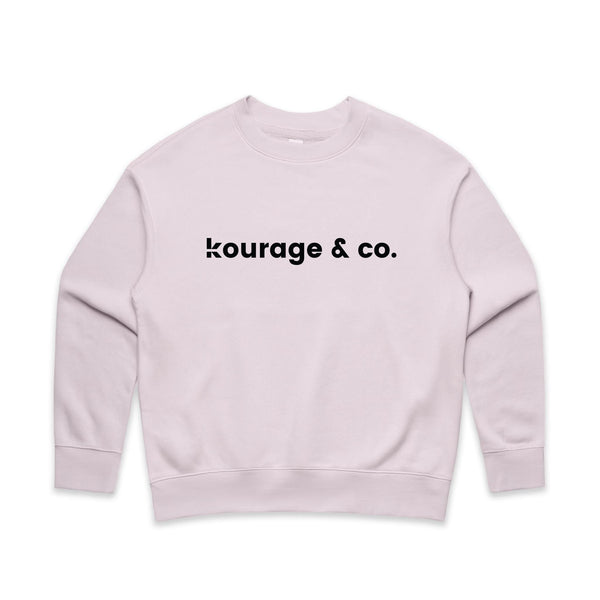 Kourage & Co Relax Crew | Classic Logo Crew Neck