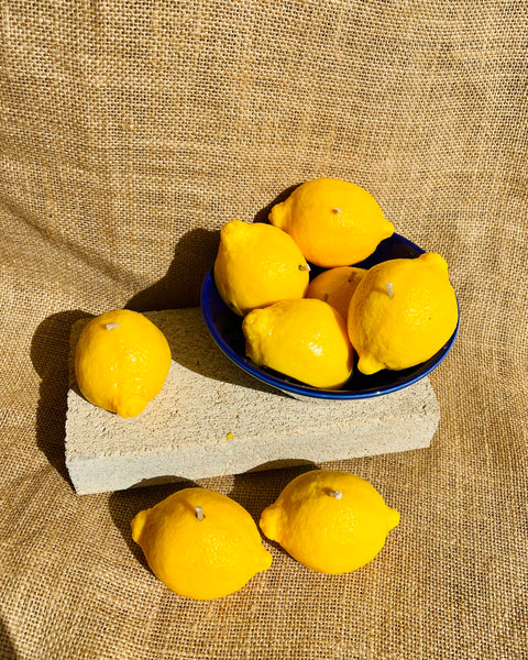 Lemon Shaped Scented Candle