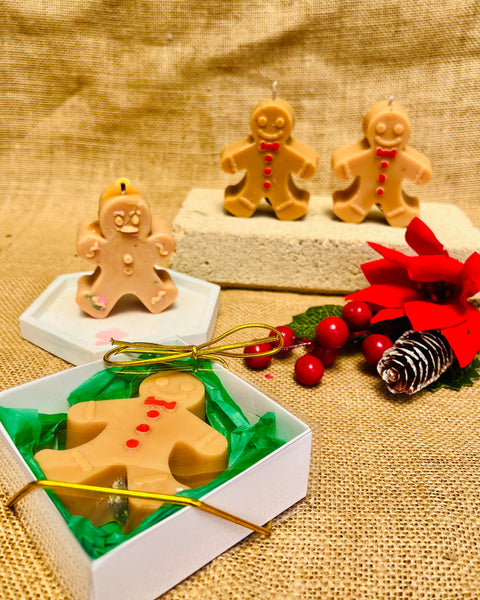 Gingerbread Man Candle