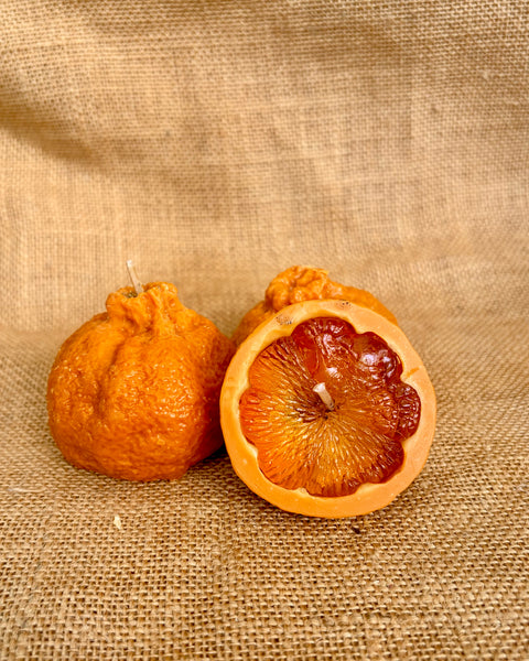 Mandarin Shaped Scented Candle