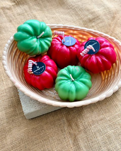 Heirloom Tomato Shaped Scented Candle