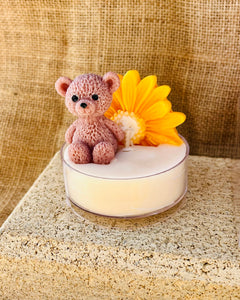 Teddy Bloom Candle