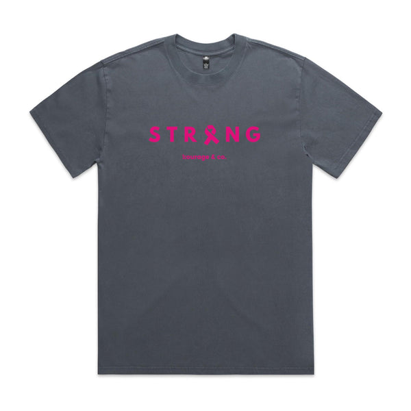 STRONG Faded Tee | Unisex | Pink Print