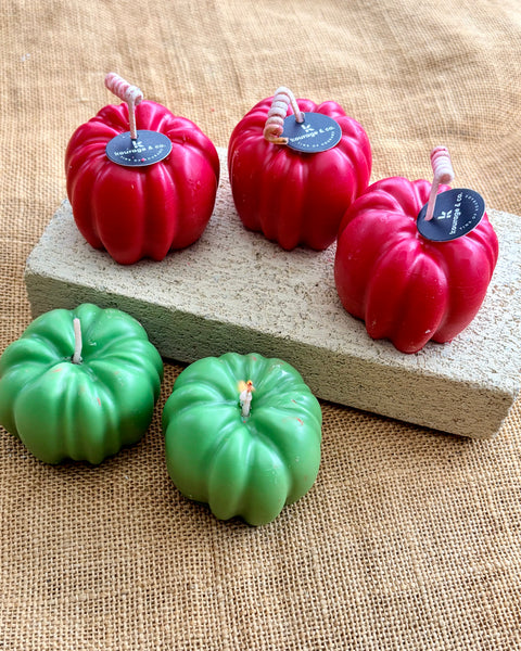 Heirloom Tomato Shaped Scented Candle