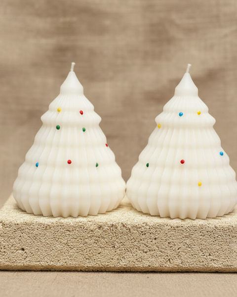 Large Christmas Tree Candle