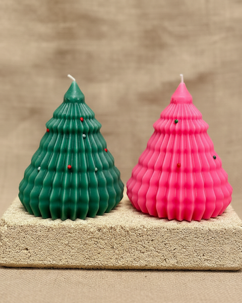Large Christmas Tree Candle