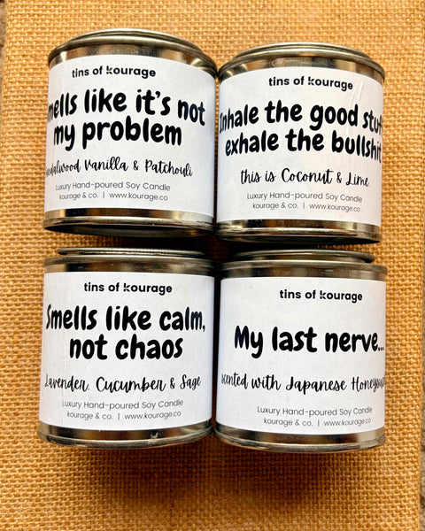 Funny Quote Candle Tin