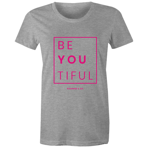 BeYouTiful Women's Tee - Pink Print