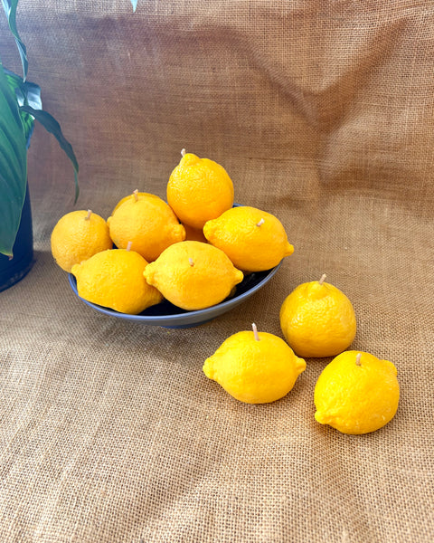 Lemon Shaped Scented Candle
