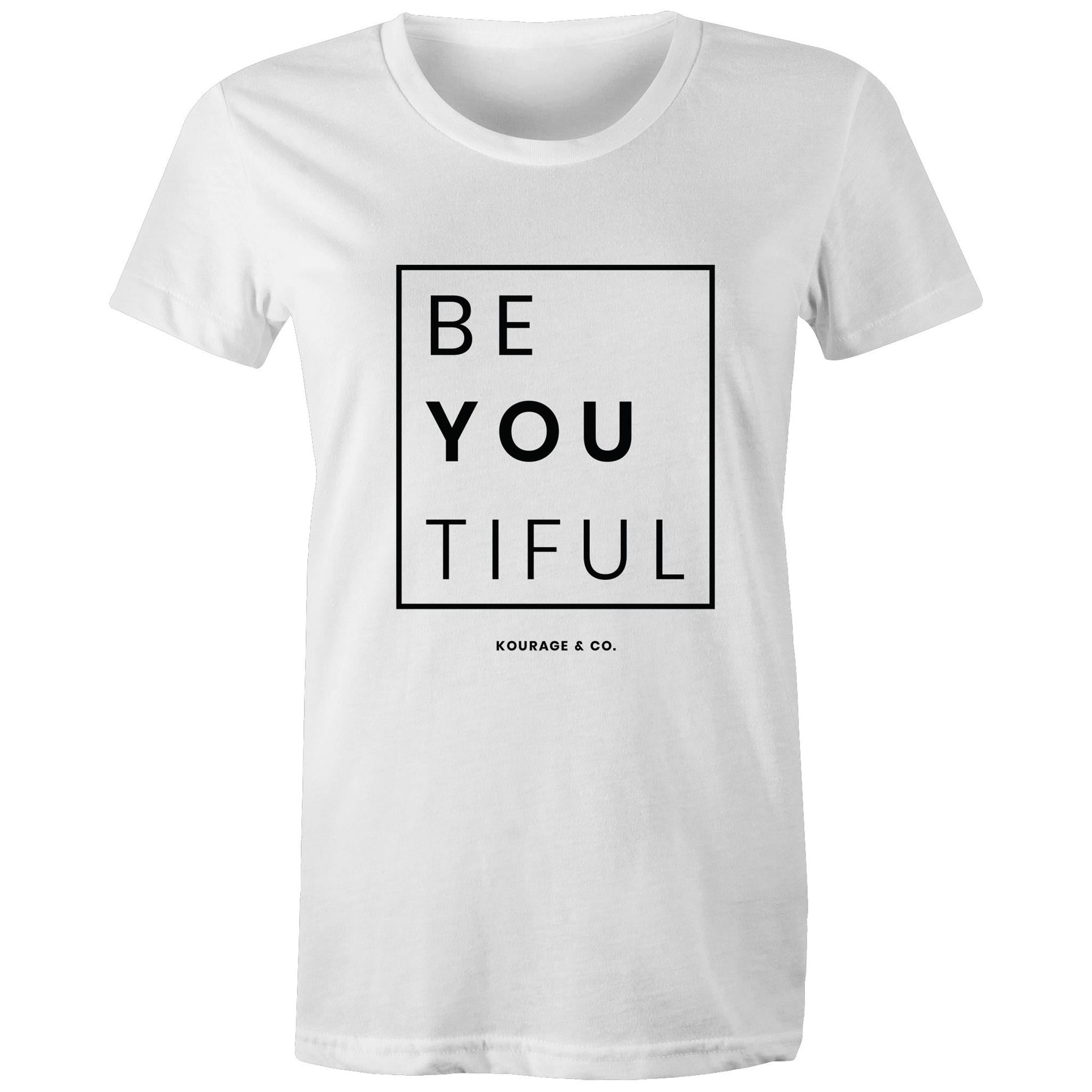 BeYouTiful Women's Tee - Black Print