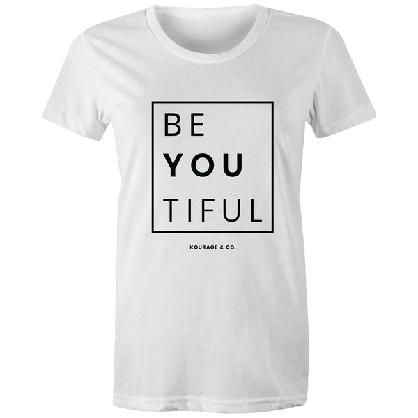 BeYouTiful Women's Tee - Black Print