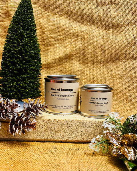 Santa’s Secret Stash Christmas Candle