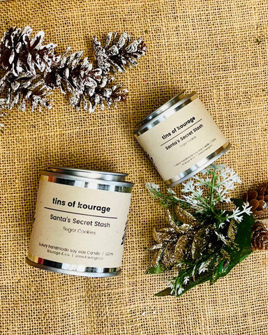 Santa’s Secret Stash Christmas Candle