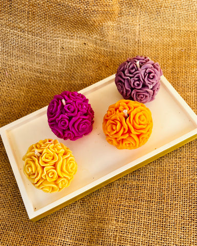 Rose Ball Candle