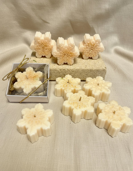 Snowflake Christmas Candle