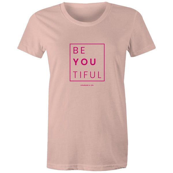 BeYouTiful Women's Tee - Pink Print