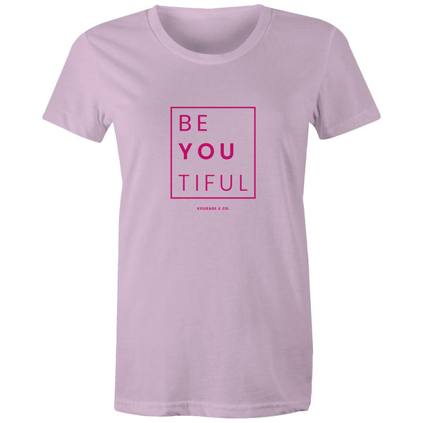 BeYouTiful Women's Tee - Pink Print