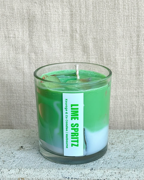 Lime Spritz Iced Candle