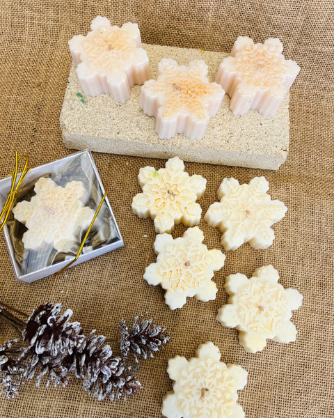 Snowflake Christmas Candle