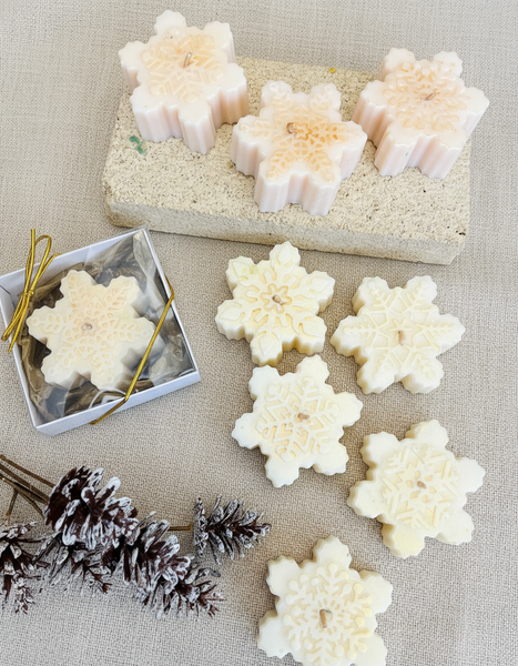 Snowflake Christmas Candle