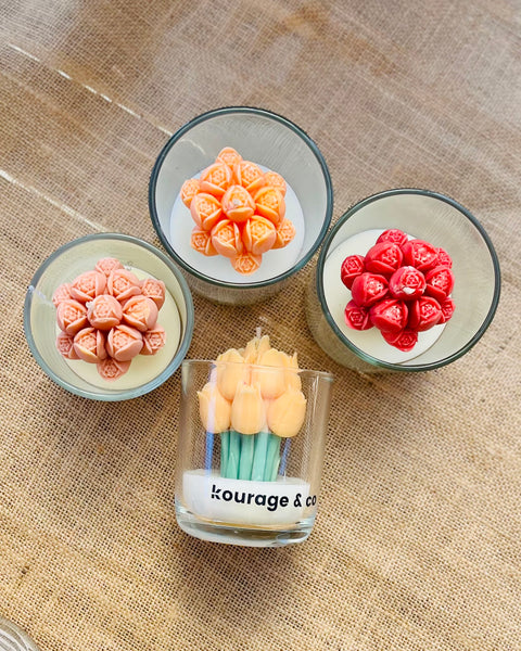 In Full Bloom - Tulip Bouquet Jar Candle